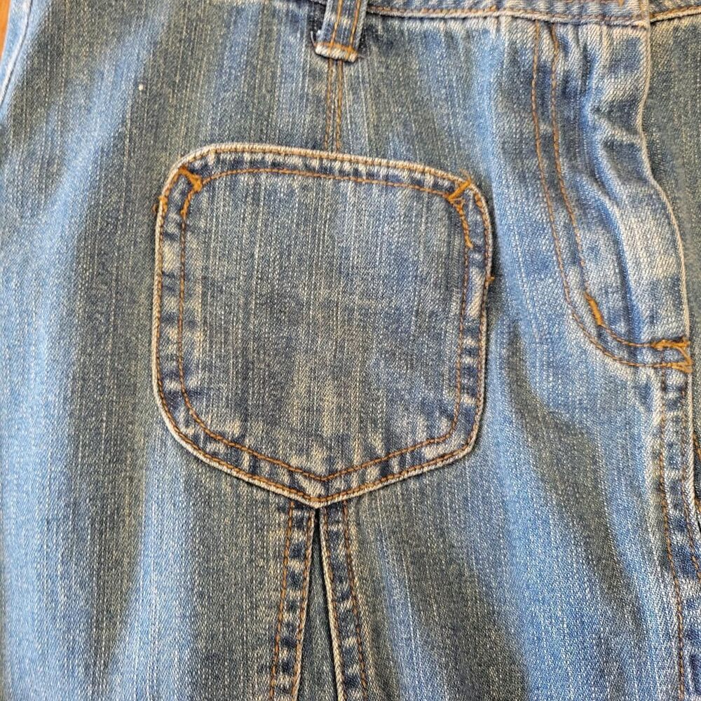 VTG Y2K Women's 6 Blue Jean Denim Skirt Knee Length - Picture 3 of 6